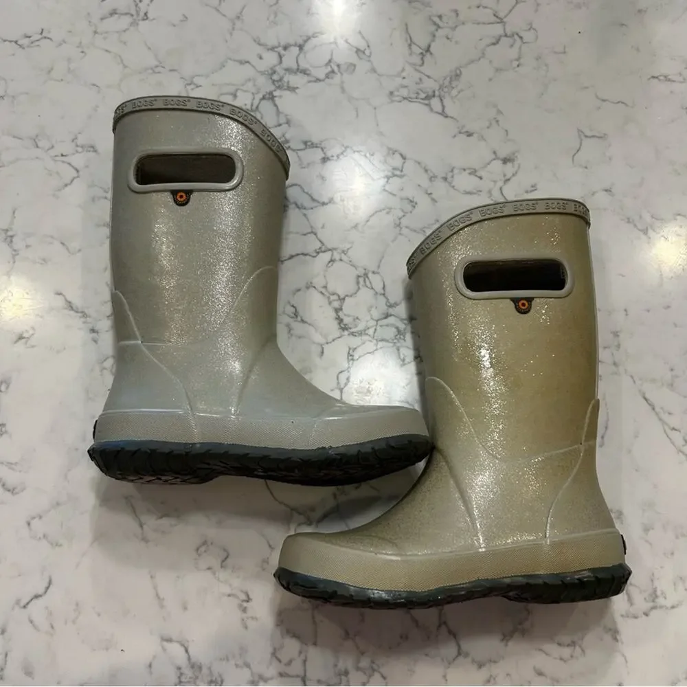 Bogs Little Kids Glitter Outdoor Rain Boots Size 13 Youth